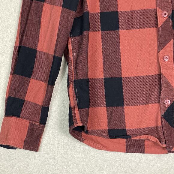 Fox‎ Racing Shirt Mens S Red Plaid Flannel Long Sleeve Regular Fit Button Up - Picture 7 of 12
